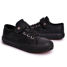 Sneakers in pelle per bambini Big Star EE374034 Nero
