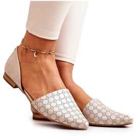 Eleganti ballerine in pelle Laura Messi 1110 Golden Gasoline multicolore