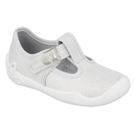 Scarpe per bambini Befado argento bianco 115X001 grigio