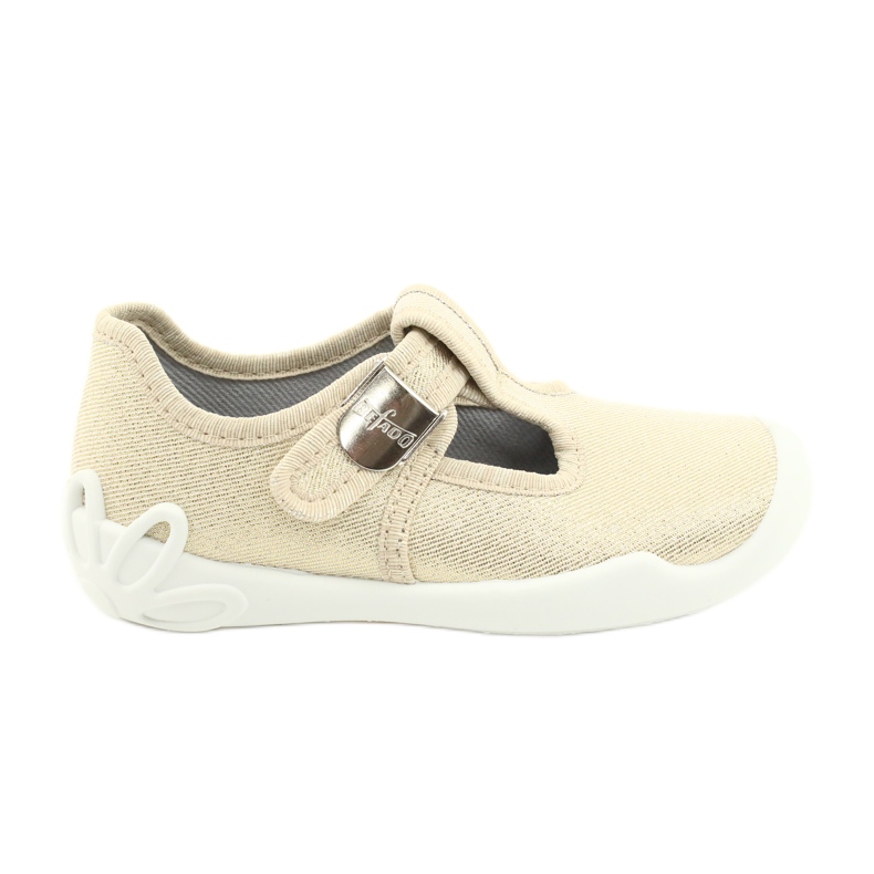 Scarpe per bambini Befado blanka oro 115X003 beige d'oro