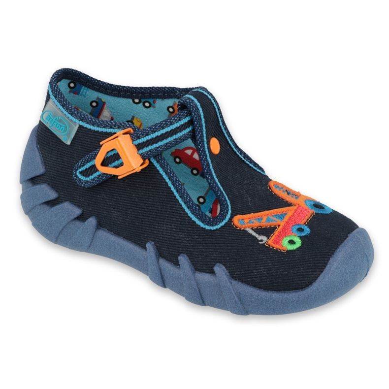 Scarpe per bambini Befado 110P389 blu navy arancia