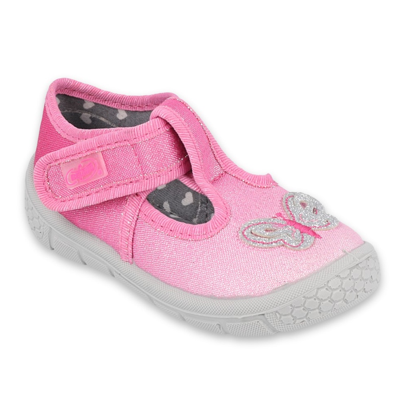Scarpe per bambini Befado 533P005 rosa d'argento