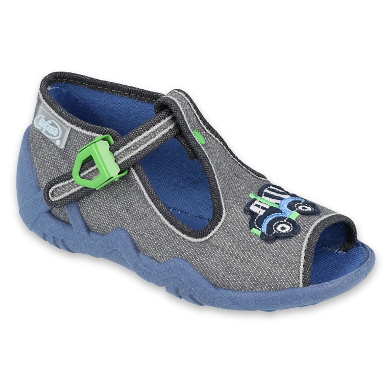 Scarpe per bambini Befado 217P109 grigio multicolore verde
