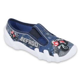 Scarpe per bambini Befado 290Y203 blu navy grigio multicolore