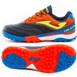 Scarpe da calcio Joma Toledo Tf Jr TOJW.2003.TF blu navy, arancione, blu blu navy