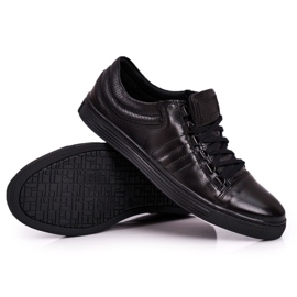 Bednarek Polish Shoes Sneakers da uomo in pelle brogue Bednarek Black nero