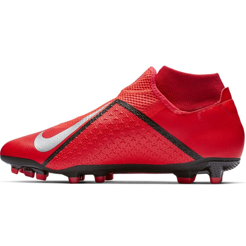 Scarpa da calcio Nike Phantom Vsn Academy Df FG / MG AO3258 600 rosso rosso