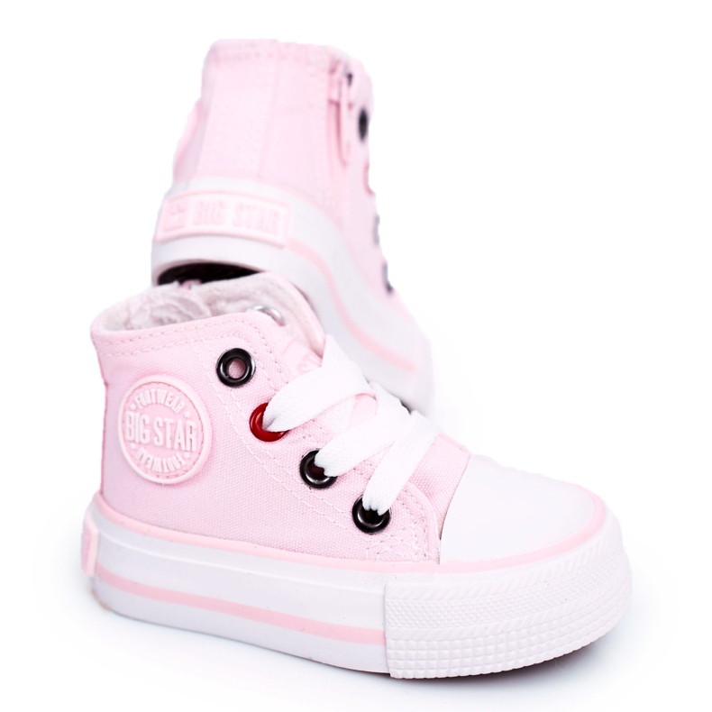 Sneakers Alte Per Bambini Con Cerniera Big Star HH374191 Rosa