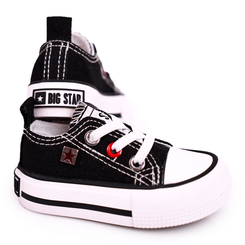 Sneakers basse classiche per bambini Big Star HH374194 Nere nero