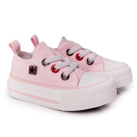 Sneakers basse classiche per bambini Big Star HH374197 Rosa