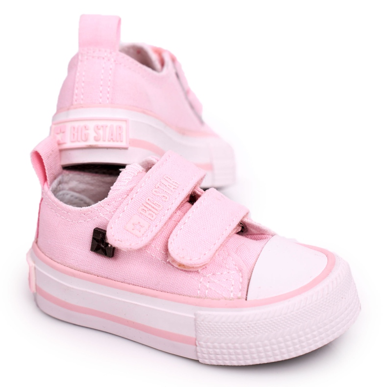 Sneakers Basse Per Bambini Con Velcro Big Star HH374203 Rosa