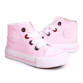 Sneakers Alte Per Bambini Con Cerniera Big Star HH374087 Rosa