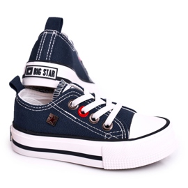 Sneakers basse classiche per bambini Big Star HH374091 Navy Blue ['marina militare']