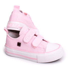 Sneakers Basse Per Bambini Con Velcro Big Star HH374099 Rosa