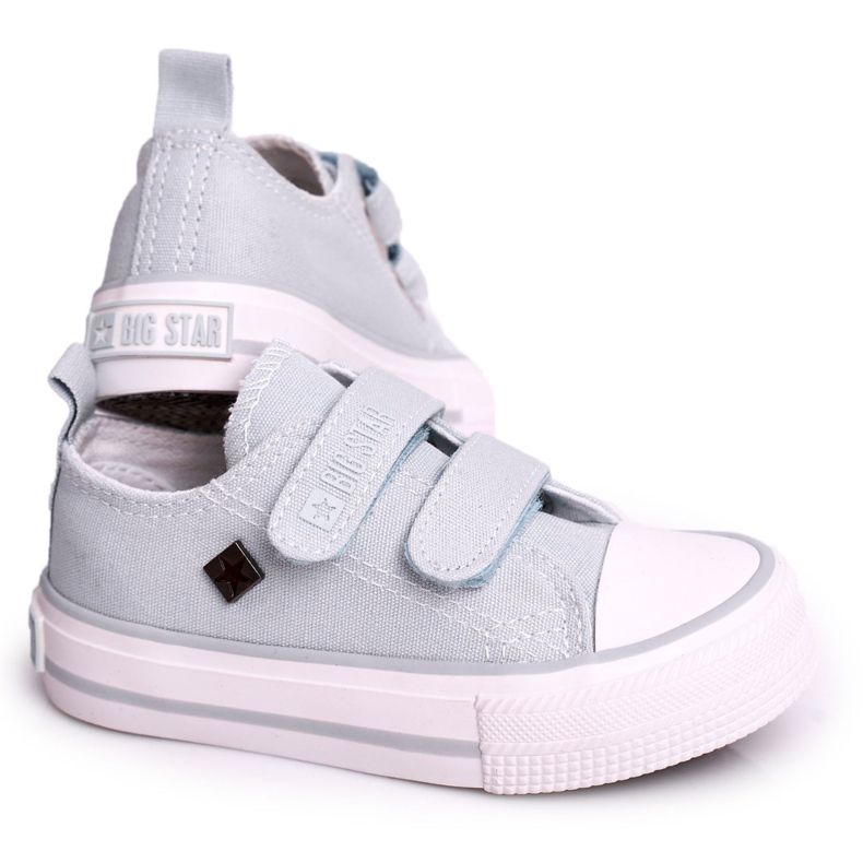 Sneakers Basse Bambini Con Velcro Big Star HH374100 Blu