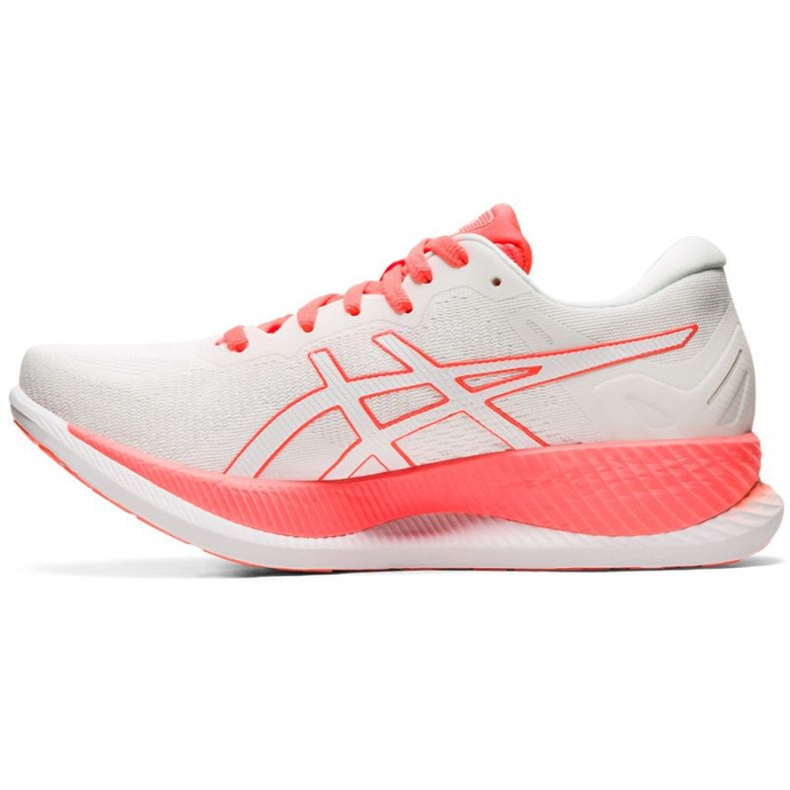 Asics GlideRide Tokyo W 1012A943 100 scarpe da corsa bianca arancia