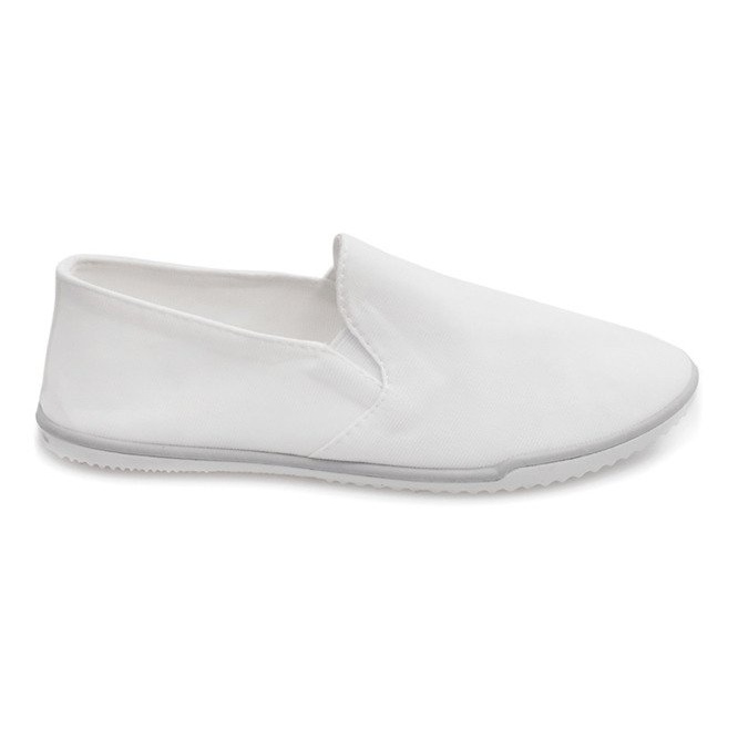 Lycra BL181-2 Sneakers bianche senza lacci bianca