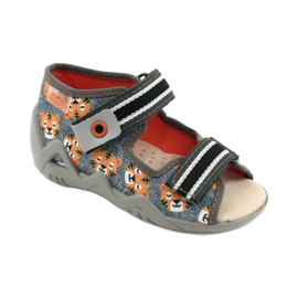 Scarpe da bambino Befado gialle 350P016 arancia grigio