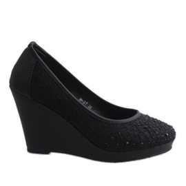 Décolleté nere su zeppa M-27 nero