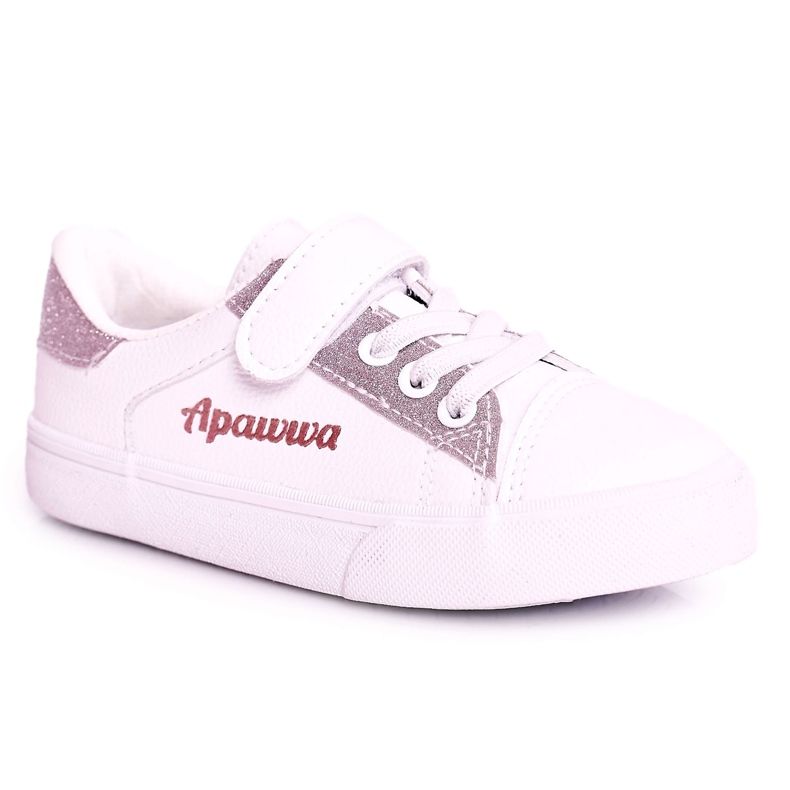 Apawwa Sneakers Bambini Con Broccato Bianco Camila bianca bianca