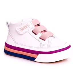 Apawwa Sneakers Alte Bambino Bianche e Rosa Baxter ['bianco', 'rosa'] bianca
