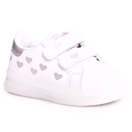 Apawwa Scarpe Sportive Bambino Con Suola Luminosa Led Bianco-Argento Boomer