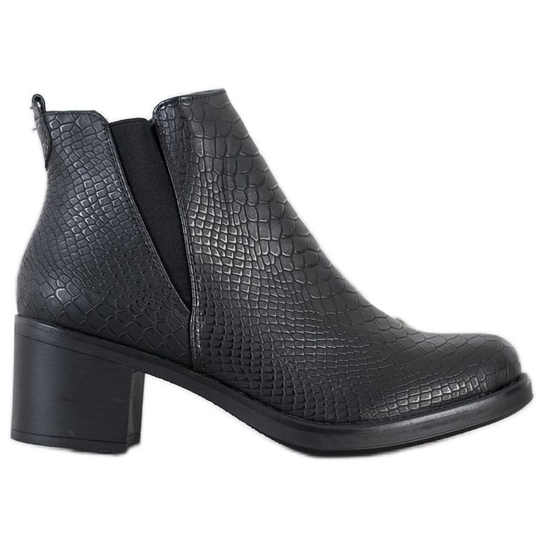 Sweet Shoes Stivaletti con stampa serpente nero