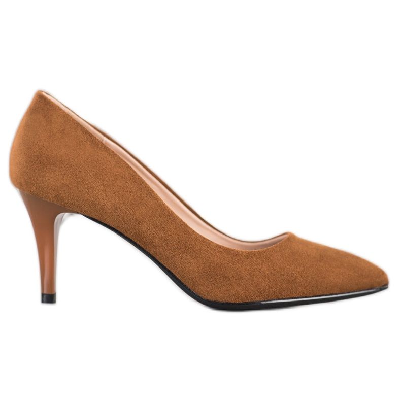 Goodin Décolleté in pelle scamosciata marrone