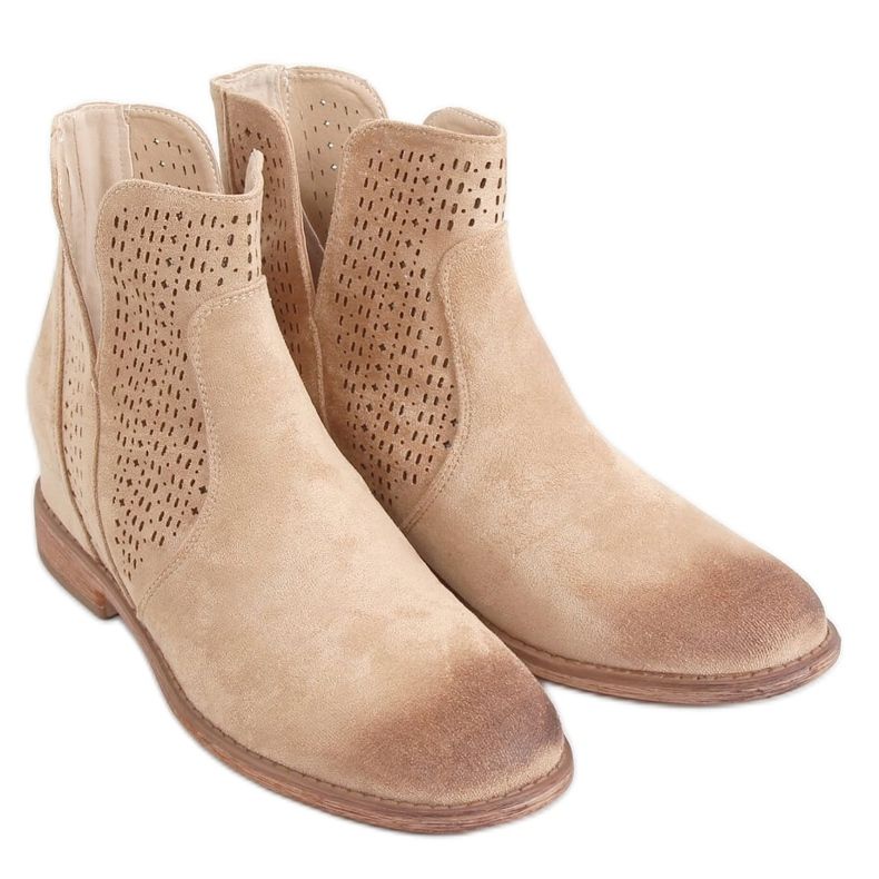 Stivali traforati beige NC1123 Beige