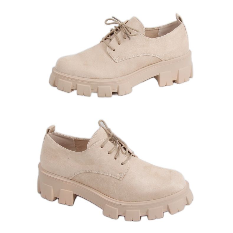 Mocassini con suola alta NC1120 Beige