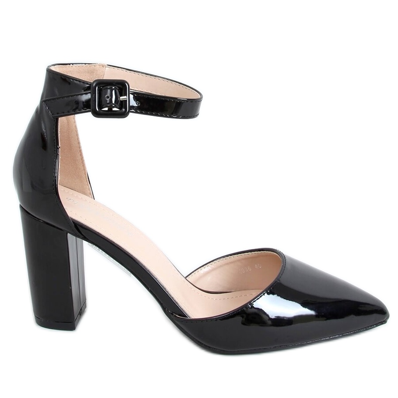 Décolleté sul palo laccato nero 4036 Nero