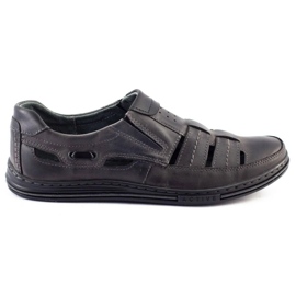 Polbut Scarpe traforate da uomo 06 per l'estate Grigio