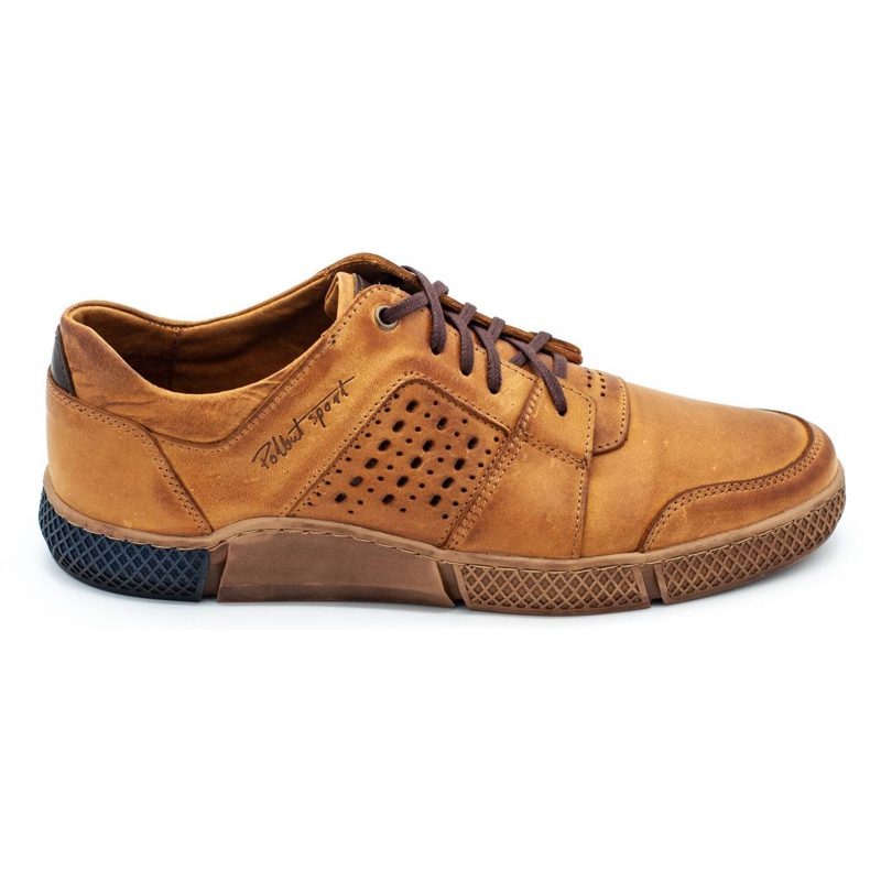 Polbut Scarpe da uomo traforate J70 rosse arancia