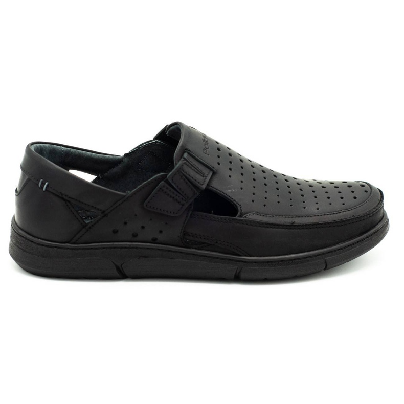 Polbut Scarpe da uomo estive traforate J73L nere nero