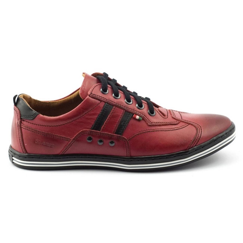 ABIS Scarpe casual da uomo 1801 rosse rosso