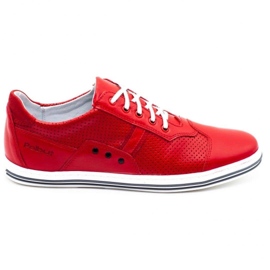 Polbut 1801L scarpe da uomo casual rosse rosso