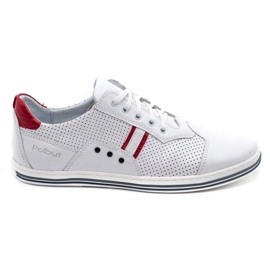 Polbut 1801P scarpe da uomo casual bianche bianca