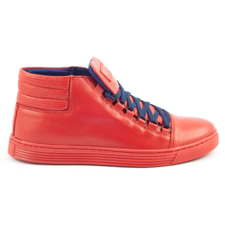 KENT 304 scarpe casual da uomo rosse rosso