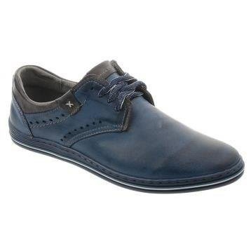 Polbut Scarpe casual da uomo 402 blu navy con grigio multicolore