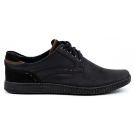 KOMODO Scarpe casual da uomo 848 nere nero