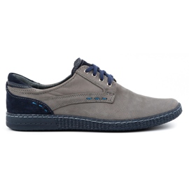 KOMODO Scarpe casual da uomo 848 grigie grigio
