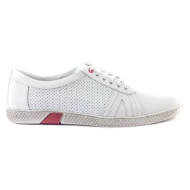 KOMODO Scarpe casual da uomo 910 bianche bianco
