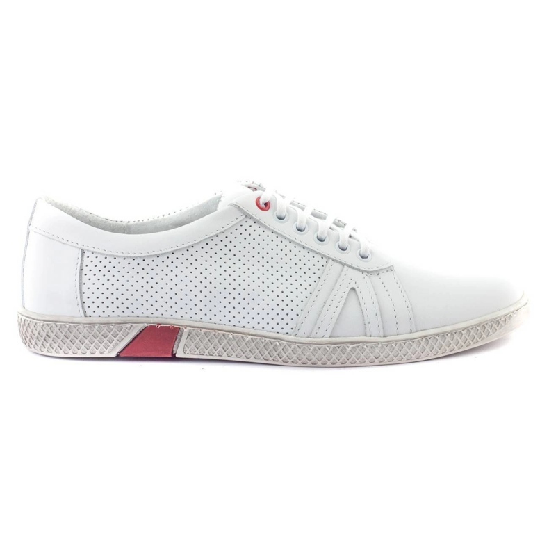KOMODO Scarpe casual da uomo 910 bianche bianca