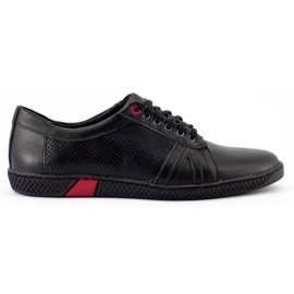 KOMODO Scarpe da uomo casual nere 910 nero