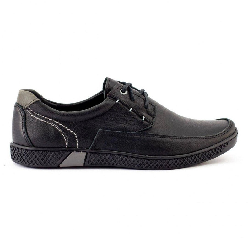 KOMODO Scarpe da uomo casual nere 911 nero