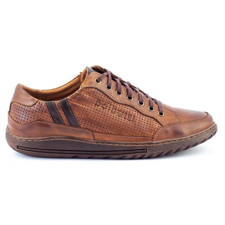 Polbut Scarpe casual da uomo marroni JOK31 marrone
