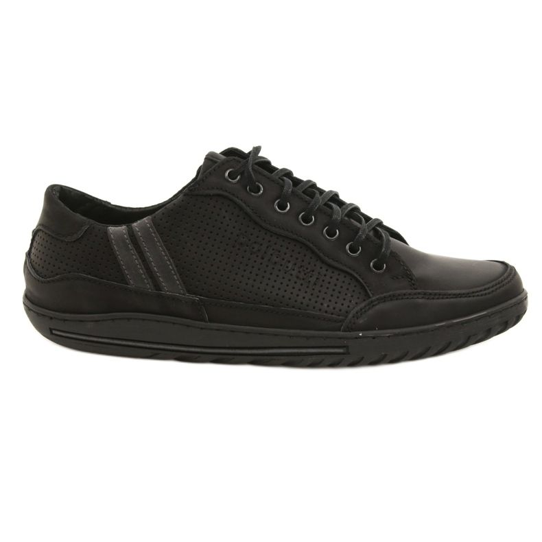 Polbut Scarpe da uomo casual nere JOK31 nero