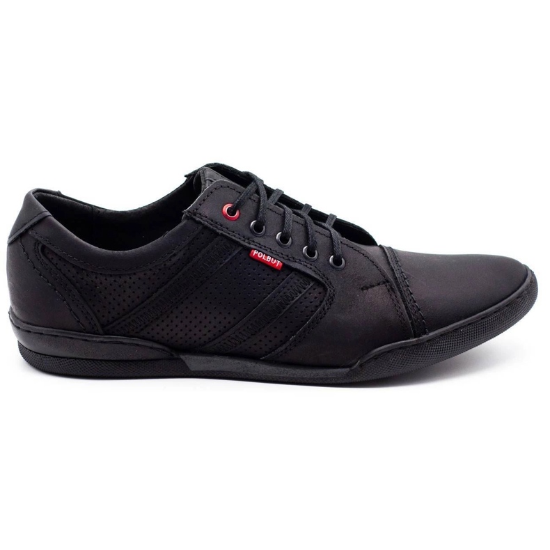 Polbut Scarpe casual da uomo R3 Perforation Black nero
