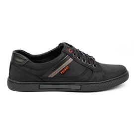 Polbut Scarpe da uomo nere J47 nero