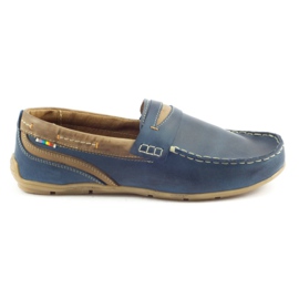 Scarpe da uomo mocassini 295 blu navy